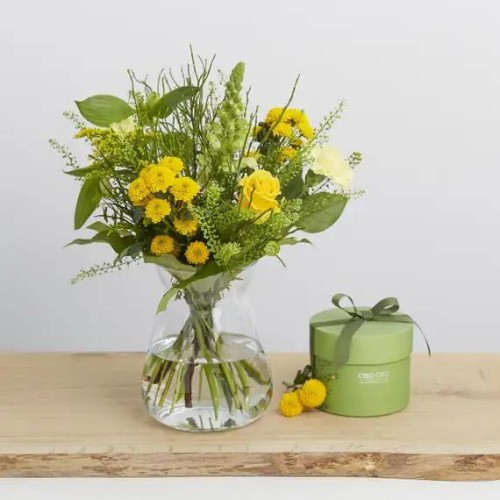 Just right for Easter with a spring box of chocolate